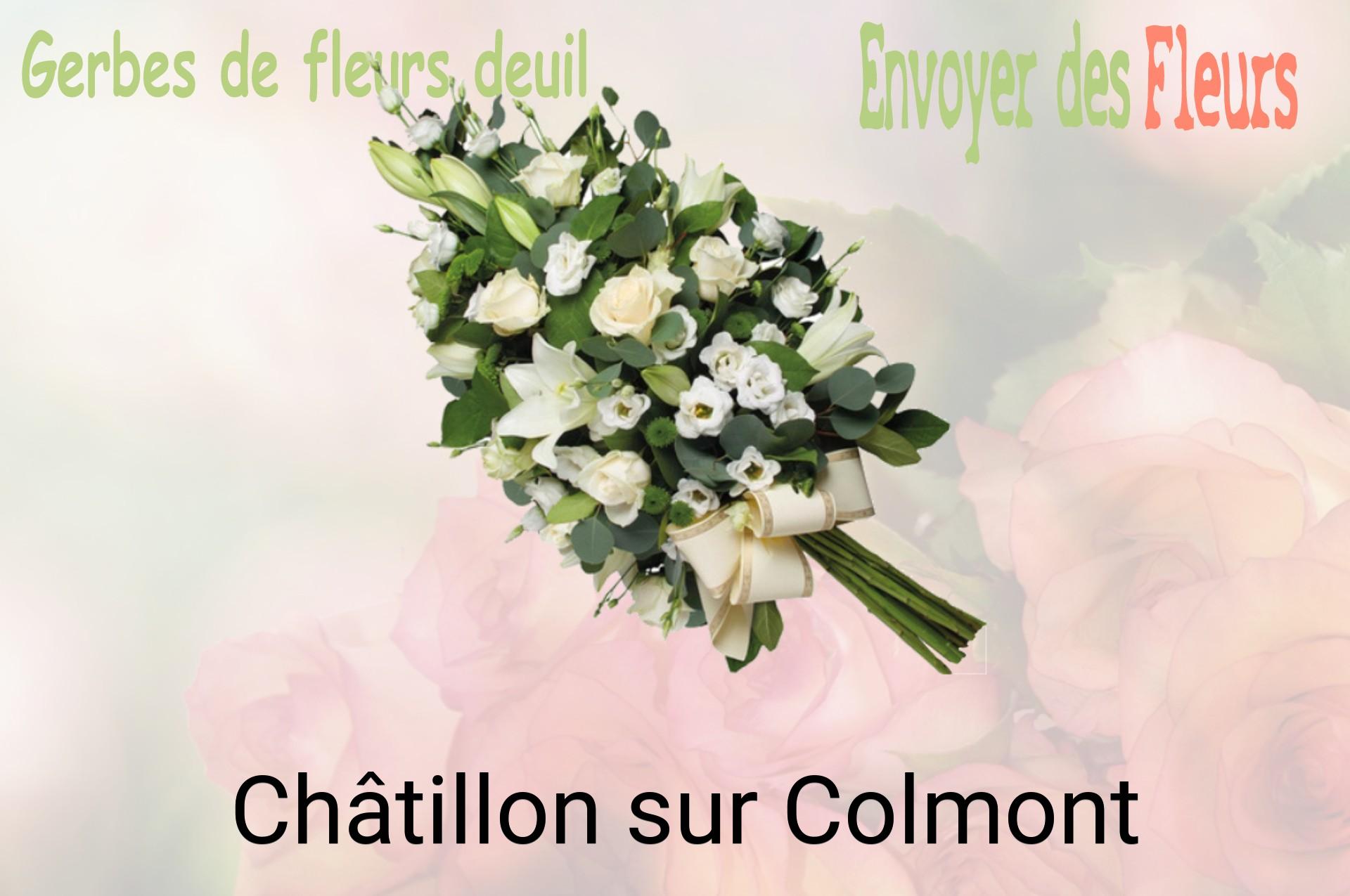 Gerbe de fleurs de deuil livrée à Châtillon-sur-Colmont